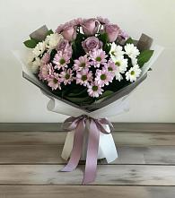 Букет цветов из:  Хризантемы и Розы в Кашарах