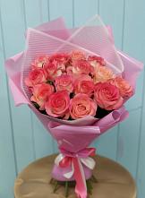 Букет 15 Розовых роз Равель в Кашарах